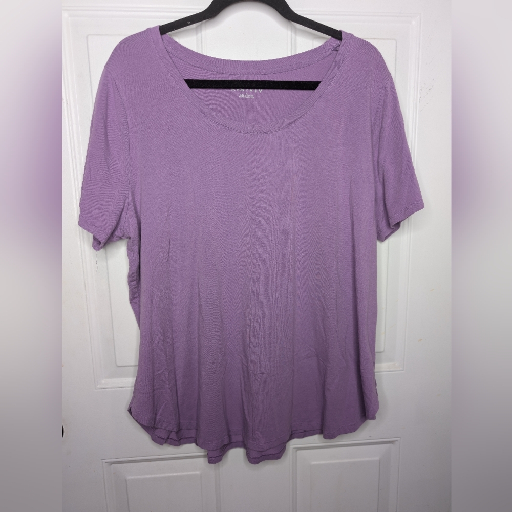 Avia Purple Relaxed Short Sleeve T-Shirt
